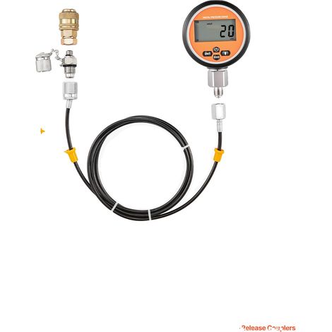 Kit de prueba de presión hidráulica, 5 manómetros, compatibilidad versátil, YS-0201C (1/2)