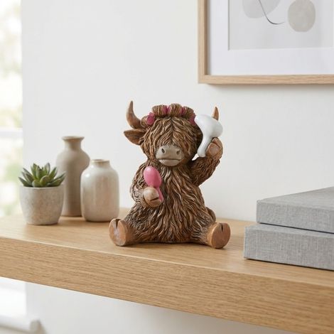Highland Cow Hairdo Ornament (1/2)