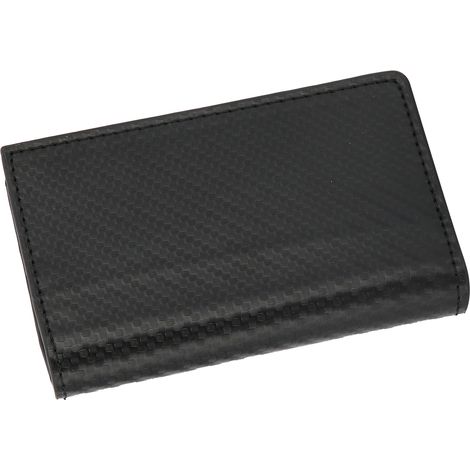Portefeuille homme simple élégant anti-piratage RFID étui à cartes en fibre de carbone pince à billets