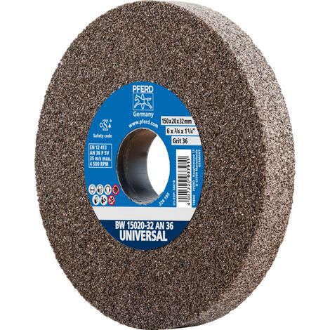 PFERD TOOLS Schleifbockscheibe Ø 150x20mm Bohrung-Ø 32 mm A36 für universelle Schleifaufgaben (1/5)