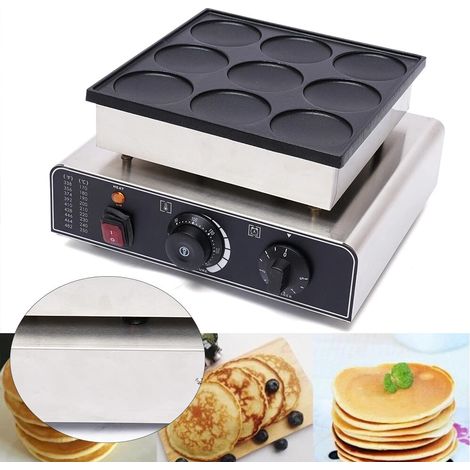 Neun Grille große Kapazität Brötmaschine, Edelstahl Waffel Maschine, Temperatureinstellbar, einstellbar, 32  29  17,5 cm