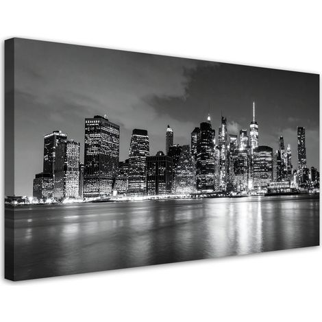 Bilder Panorama New York City bei Nacht 80x40 (1/5)