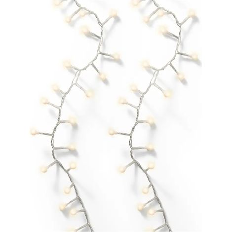 Catena luminosa LED Cherry trasparente luce bianco caldo da esterno 16 m (1/4)