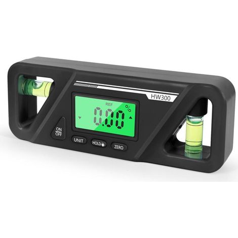 Niveau laser,Protracteur Electronique,Inclinomètre numérique, rapporteur, instrument magnétique multifonctionnel -noir (1/5)