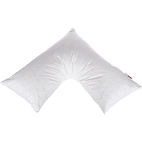HOMESCAPES Orthopaedic V Shaped Pillow Duck Feather and Down
