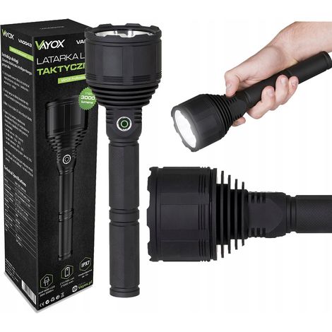 Lampe torche tactique rechargeable Vayox Pro Series VA0043, 3000 lumens. (1/5)