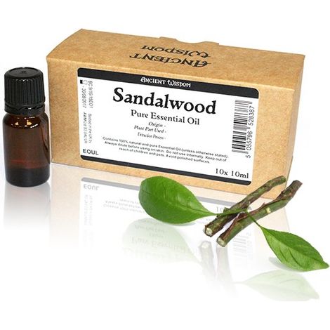 10 ml d'huile essentielle de bois de santal Amayris. étiquette sans marque- Vendu par 1