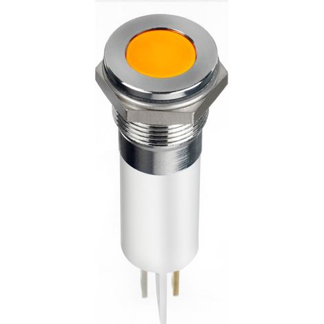 Voyant LED lumineux Orange RS PRO, dia. 12mm, 220V c.a., IP67 ( Prix pour 1 )