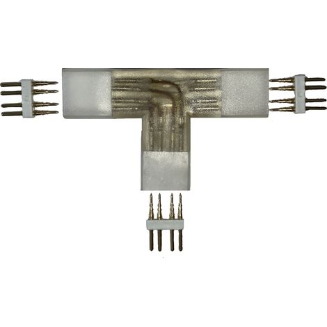 Connecteur T pour ruban LED 220V RGB