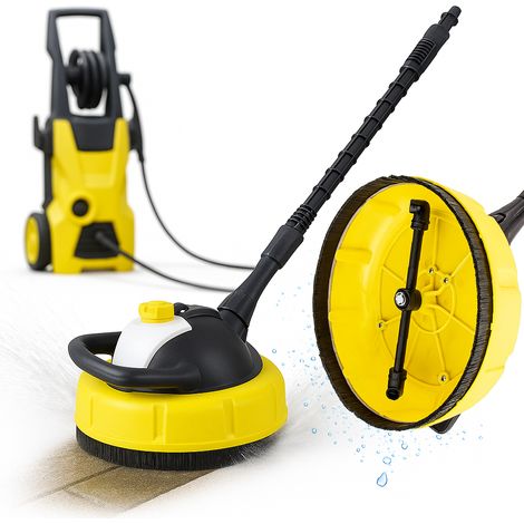 Spazzola T-Racer PowerBrush Turbo 28cm – Compatibile con Idropulitrici Kärcher K1–K7, Lavor Serbatoio Detergente Pulizia Veloce e Precisa