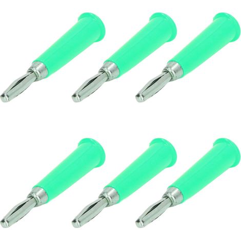 100 Stück 4 mm Bananenstecker, grüne Messinglegierung, Zink, ABS-Lötverbinder für LKW-Batterien (1/5)