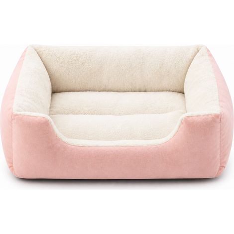 coussin rectangulaire pour chien et chat S 43 x 30 cm rose (1/5)