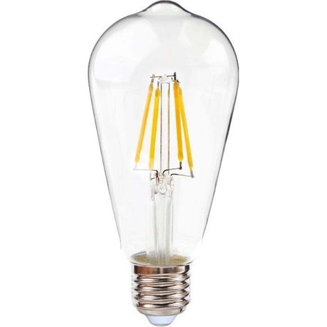 Barcelona Led – Ampoule LED E27 vintage 6W – Lumière chaude 600 lumens – Angle de diffusion 300° – Longue durée de vie jusqu'à 25 000 heures