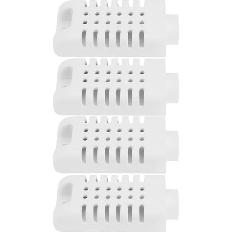 4 Pièces Boîtier de Capteur de Température Et D humidité 60 X 27 Mm Compatible avec AM2301 Blanc (1/5)