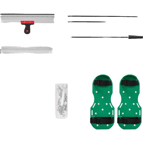 Selbstnivellierendes Bodenwerkzeugset, verstellbare Griffe, komplettes Set, grün (1/2)