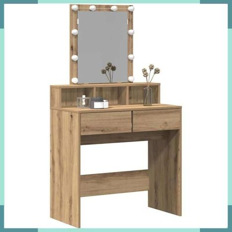 862301 Coiffeuse chêne artisanal 80 x 41 x 144,5 cm Bois d'ingénierie (1/5)
