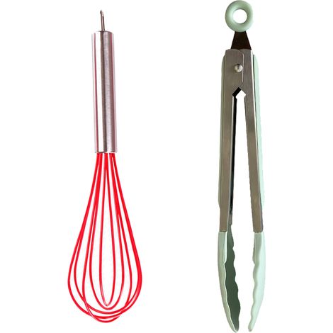 Ustensiles De Cuisine En Silicone - Résistance Thermique Pour Poêles Antiadhésives - Lot De 2 Pièces (1/5)
