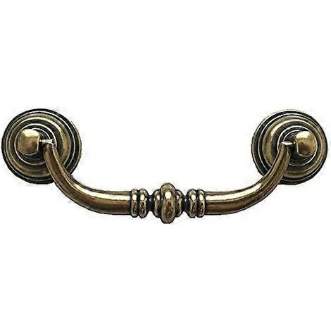 Antiker Schubladengriff aus Bronze, 10,8 cm (4,25 Zoll), Vintage-Stil, aus robuster Zinklegierung für Kommoden. (1/2)