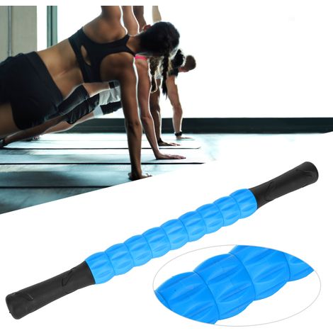 Rouleau de Massage Sportif pour Fascia - Bâton de Récupération Musculaire Haute Densité - Bleu