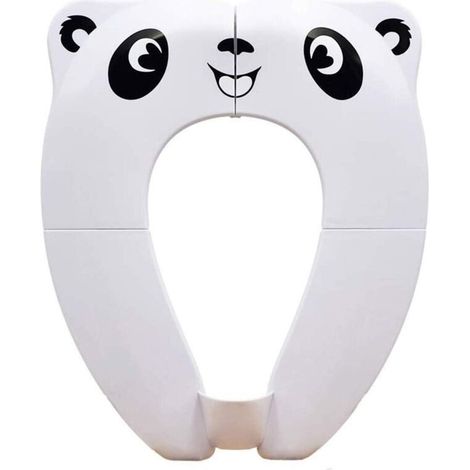 [Upgrade Version] Bébé Réducteur de Toilette -Voyage Siège Pliable de Toilette Siège Pot Portable Pour Enfants Bébé (Blanc) (1/4)
