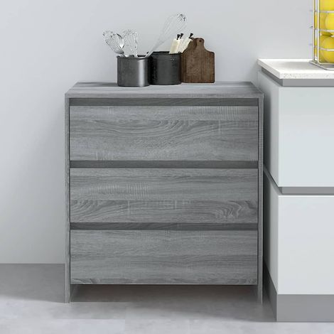 Sideboard Grau Sonoma 70x41x75 cm Holzwerkstoff