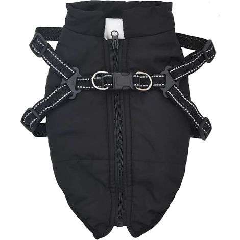 Manteau pour chiens avec harnais imperméable réfléchissant L28 CFW86276 (1/5)