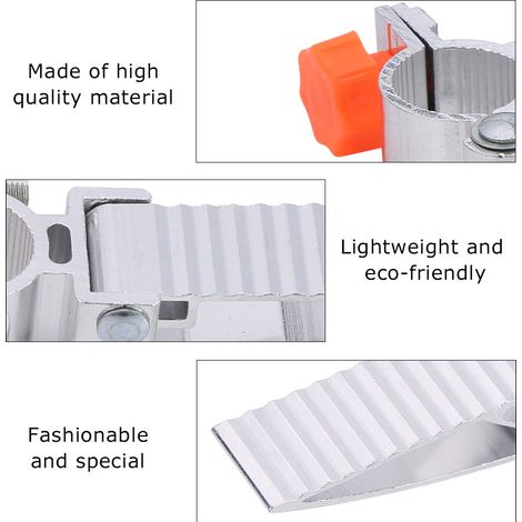 1 Paire de Pédales de Pêche Pliantes en Aluminium 360° pour Chaise de Pêche (Orange) (1/5)