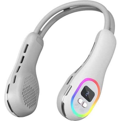 Faltbarer und tragbarer Nackenventilator für Outdoor-Sportarten, ohne Rotorblätter, USB-aufladbar (1/5)
