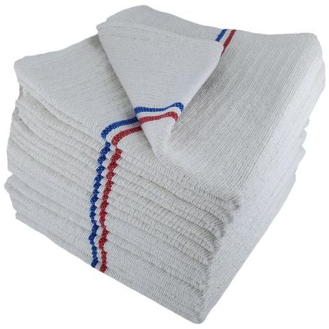 Set of 10 Waffle Mop Pads 60x100cm, Cuttable, Absorbent, For All Floor Types (1/5)