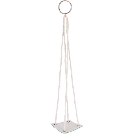 Porte-pot suspendu pour jardins et plantes vertes – Base PU avec corde coton – Support élégant pour cactus, succulentes et fleurs – Housse adaptable pour balcon ou terrasse (50 x 10 cm) (1/4)