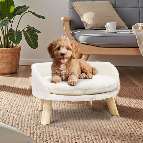 BingoPaw Cat Sofa Chair Bed: Elevated Nordic Pet Stool Bed with Removable Waterproof Mat,50cm (1/5)
