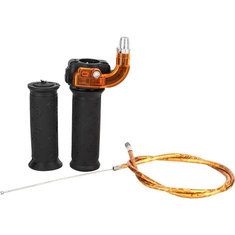 Ensemble de câbles de poignée d'accélérateur à torsion restreinte de 0,9 po à 3 niveaux pour mini moto et vélo tout-terrain 47 cc 49 cc (1/5)