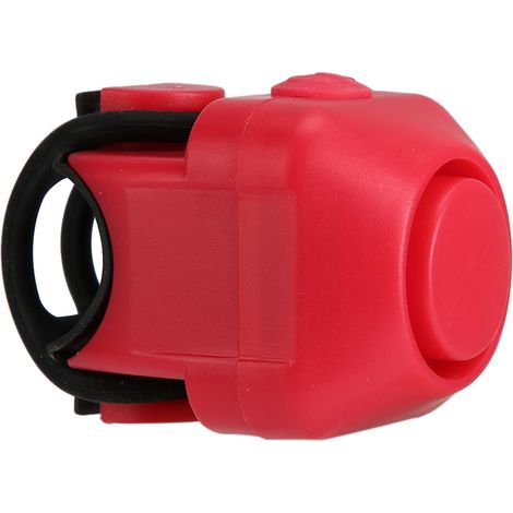 Sonnette Électronique Vélo Portative Mini, IP66 Pluie, ABS Rouge (1/5)