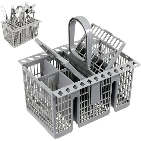 Cestello portaposate per lavastoviglie - Cestello portaposate universale - Accessori e ricambi per lavastoviglie - Cestello portaposate adatto per Whirlpool, Ariston, Bauknecht, Hotpoint e Indesit (1/5)