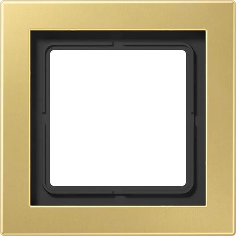 Jung Rahmen 1fach, senkrechte und waagerechte Montage, Messing, LS-DESIGN, Messing classic MED2981C (1/2)