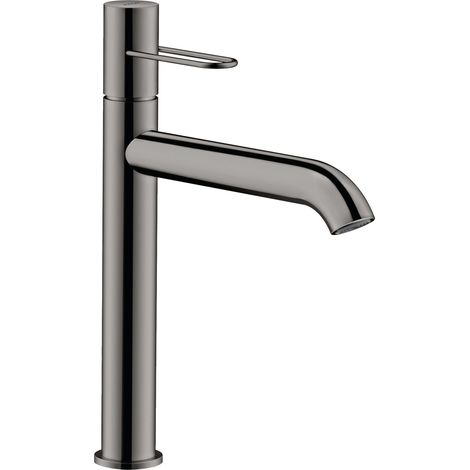 Mitigeur monocommande pour lavabo AXOR UNO 190, poignée en boucle, chromé noir brillant (1/2)