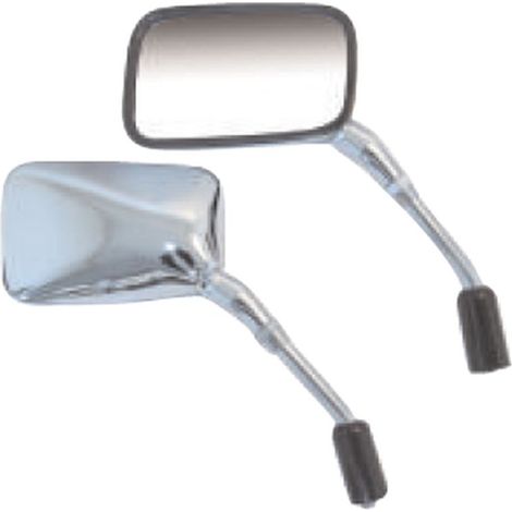 Espejo retrovisor cromado Emgo 2024/12 para Honda VT 500 / VF 500 / VT 750 F '83-'84, lado derecho (OEM: 88110-MF9-000)