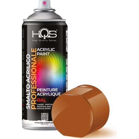 HQS Bomboletta di Vernice Spray Acrilica  Ral 8023 - Marrone Arancio
