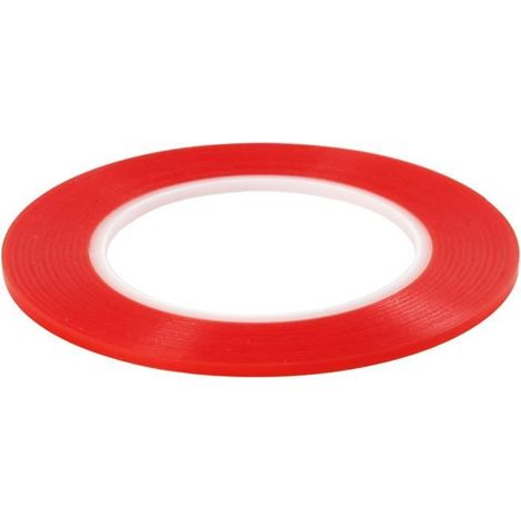 Ruban adhésif double-face - Spécial - Réf 24662 - Super adhérence - Rouge - 25 mm (1/2)