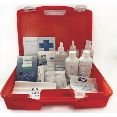 VALIGETTA PRONTO SOCCORSO IN POLIPROPILENE cm. 40x13x29,5 h col. Arancio - ALLEG.1 (1/2)