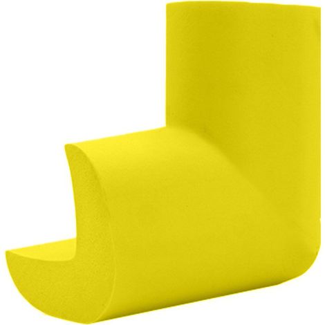 Lot de 10 protections d'angle, coussinets de sécurité pour enfants, coussinets de sécurité en mousse auto-adhésifs, adaptés aux coins de table, meubles, bureaux et étagères, jaunes. (1/5)