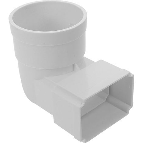 Gutter Adapter Rectangular Rain Fitting for Square Pipe Deflection Part for Roof Drainage Easy Installation 13.00 x 8.00 x 8.00 cm (1/5)