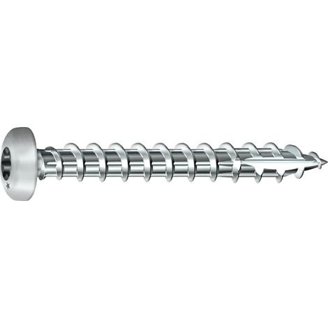 Holzschraube Rocket torx mit rundem Kopf und Vollgewinde VYNEX - verzinkter Stahl - Ø3.5 x 13 mm - Schachtel 500 - 351400025205