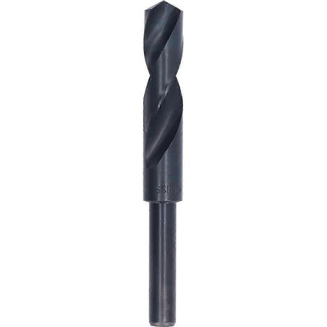 Forets à queue réduite en acier rapide noir, forets hélicoïdaux pour aluminium et cuivre, 18,5 mm (1/5)