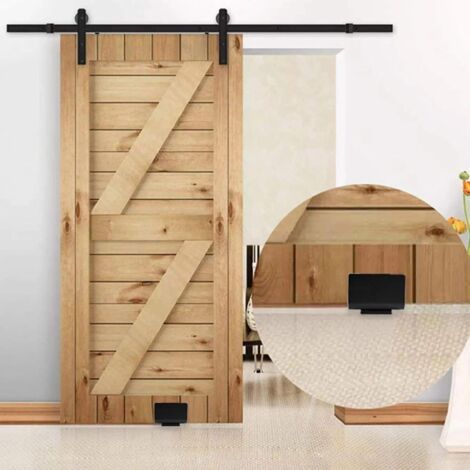 Guide Porte Coulissante Guide de Plancher Porte Coulissante Réglable Guide de Sol pour Porte Coulissante avec Vis pour Porte en Bois (1/4)