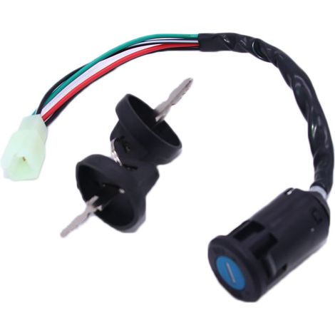 Motorcycle ATV ignition lock parts: two-position four-pin ignition lock with cap (1/5)