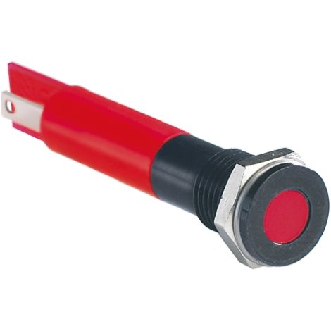 Voyant LED lumineux Rouge RS PRO, dia. 8mm, 2V c.c., IP67 ( Prix pour 1 )