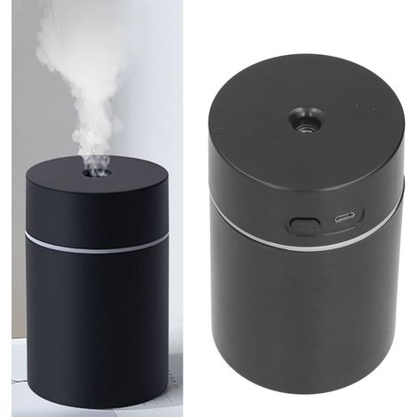 [Auto-Luftbefeuchter] + Mini-USB-Luftbefeuchter, tragbar und leise + Schwarz + 300 ml ABS/Silikon (1/5)