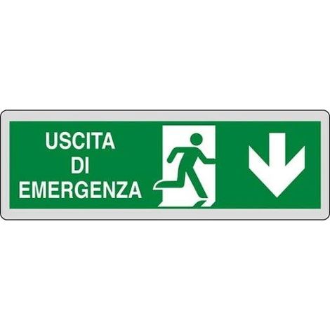 CARTELLO USCITA DI EMERGENZA 30X20