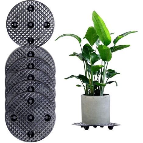 Blumenständer, 6er-Set Pflanzenhalter, Blumenständer, Ständer für Zimmerpflanzen, Ständer für Topfpflanzen, Pflanzschalen für Zimmer- und Gartenpflanzen (20 cm)